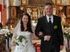 Hochzeit von Anke & Pay - das Brautpaar verlässt als letztes die Gügelkirche.