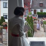Fotograf geht bei italienischer Hochzeit morgens zur Braut und macht dort Fotos vom fertig machen. Hochzeitsfotograf italienische Hochzeit