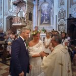 Kirchliche Trauung in Italien am Gardasee. Euer Hochzeitsfotograf aus Nuernberg in der Chiesa San Vincenzo.